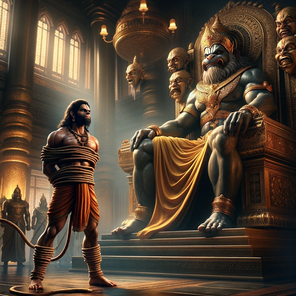 Hanuman Advises Ravana to Return Sita